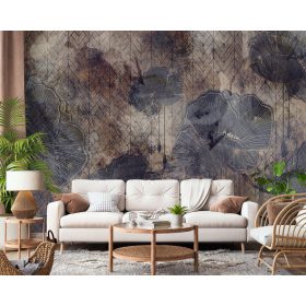 MÁK VIRÁGOK RETRO NEM FILSELINE FOTÓHAPÉTÉ 416x292