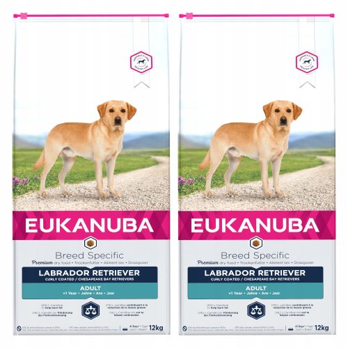 Száraz kutyaeledel - Eukanuba fajtára jellemző labrador retriever 2x 12kg