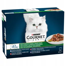   Konzerv macskáknak - Ínyenc Perle Karma mini filé zöldségek 12x 85 g