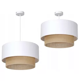 Jutowa függő lámpa csillár nagy lámpaernyőt 45 cm