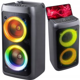    Bluetooth hangszóró Boombox mobil USB RADIO LED vezeték nélküli hordozható MP3