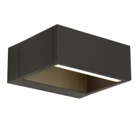    SuperLED kerti fali lámpa fekete, beépített 10 W LED forrás