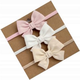   Gyermek fejpánt - A bezelit karszalagok íj, keresztelő munkamenetbe van beállítva