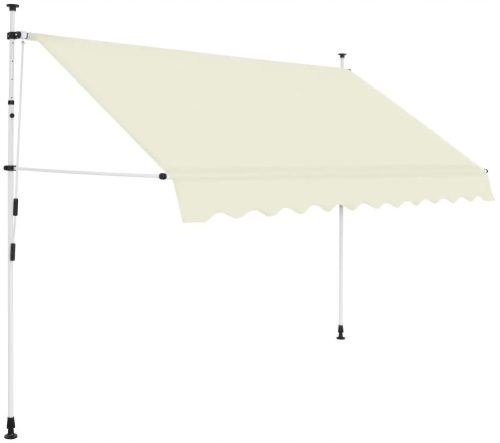 Kerti napellenző, árnyékoló - A napellenző kézzel gördült, 300 cm, krémes