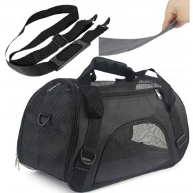   Láda macskáknak - Táska transzporter kutya macska + padló + öv