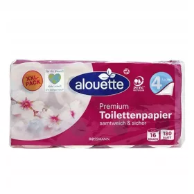   Vécé papír - WC -papír Alouette 16 prémium PC -k nélkül