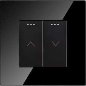   Vakkapcsoló Touch, Classic MIUUN fekete Üvegkapcsoló üveg fekete MIUUN