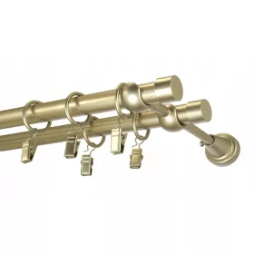   Kész függönyrúd - Dupla függönyrúd 19 mm + 19 mm 430 cm