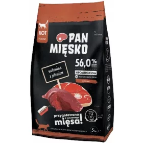  PAN HÚS, MARHA ÉS SZARVASZ 5 KG MACSKANÁL