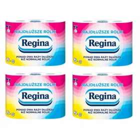   Vécé papír - A leghosszabb WC -papír Regina 4 görgők x 4