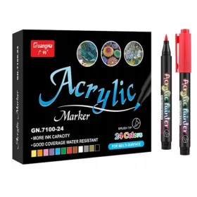  Markerek, markerek, AKRIL markerek, 24 db (C025)