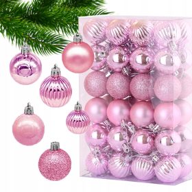   Karácsonyi díszek - Karácsonyfa csecsebecse 48 százalék rózsaszín ünnepeket