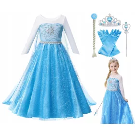 Lány jelmez - ELSA OUTFIT RUHA SZETT ELSA LAND BALL 122/128