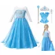 Lány jelmez - ELSA OUTFIT RUHA SZETT ELSA LAND BALL 122/128