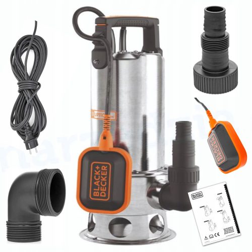 Kerti öntöző szivattyú - Black&Decker búvárszivattyú 1100 W 16500 l/h