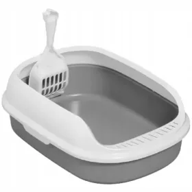   Macska WC - Macska alom egy nagy macska számára, amely nyitva van a kavicsra + spatula