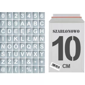   Stencil festéshez - Többször használható festősablonok Betűk és Számok 10cm