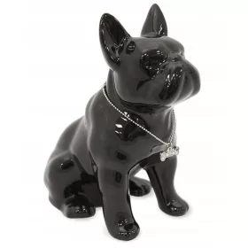 Pénz doboz - Fekete bulldog figure 17.5x15