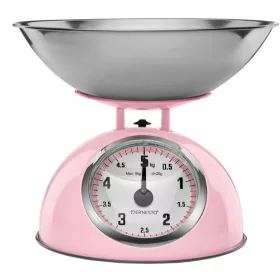   Konyhai mérleg - Mechanikus konyhai méretarány retro vintage 5 kg rózsaszín