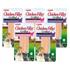   Macskaeledel, finomság macskáknak - Inaba grillezett csirke filé keveréke 5x25g