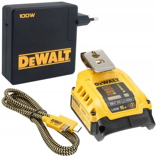 Tartalék akkumulátor - Töltő adapter USB powerbank 18V DEWALT DCB094K