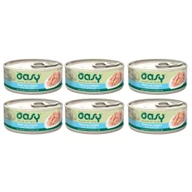   Konzerv macskáknak - Oasy természetes felnőtt tonhal kagylókkal 6x150g