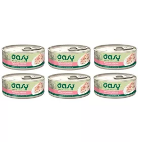   Konzerv macskáknak - Oasy természetes felnőtt csirke lazacos 6x150g