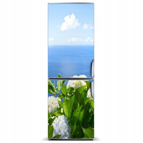 Hűtőmágnesek - Mágnes hűtő tapéta Hortenzia tenger 60x180