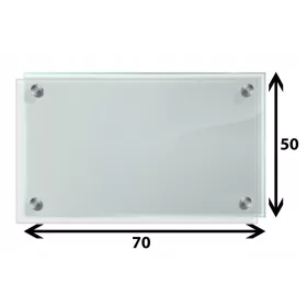 Üveglap 70 x 50 x 6 mm, polírozott edzett üveg