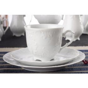   Porcelán edények - Tea és kávé felszolgálás Ćmielów Rococo 18 db.