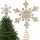 Karácsonyi díszek - Spitz csillag hegy a karácsonyfa aranykristályokhoz