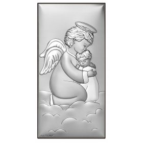 Emlékkép - A keresztség angyal ezüst ajándéktárgya