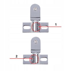  Jobb oldali zsanér Kerra Glasgow Plus zuhanykabinhoz, 6 mm-es üveg