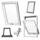 Tetőablak - RoofLite + Trio PVC 78x140 - 3 tengely + KOL.