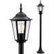 Világító poszt - Lumiled Bellis E27 világítóoszlop 110 cm fekete