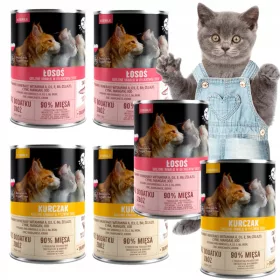   Konzerv macskáknak - PetRepublic egy sterilizált macska keverékhez 10x400g