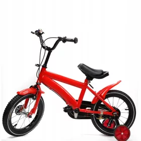   Gyermek kerékpár - 14 colos Gyermek kerékpár piros unisex kerékpár