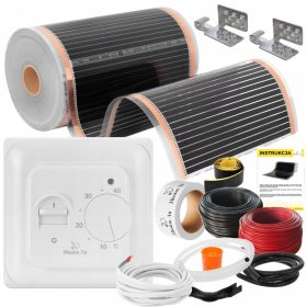    Mission Air SET Fóliás fűtőszőnyeg INFRAVÖRÖS 50cm I 160W/m² 7m² PTC