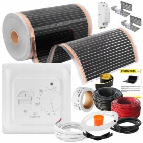    Mission Air SET Fóliás fűtőszőnyeg INFRAVÖRÖS 50cm I 160W/m² 24m² PTC