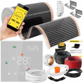    Mission Air SET Fóliás fűtőszőnyeg INFRAVÖRÖS 50cm I 160W/m² 22m² PTC