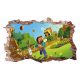 Gyermekszoba dekoráció - Falmatricák minecraft dekoráció 70x46 cm