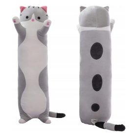    HOSSZÚ CAT LUCEK MASCOT PÜS JÁTÉK FEJTÁMLA PÁRNA GYERMEKEKNEK 100CMW