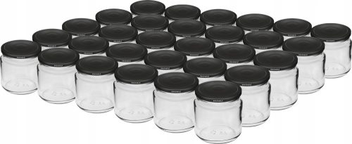 Élelmiszertartó - Barna üvegedények 212 ml 30 db