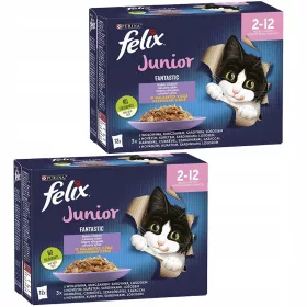   Konzerv macskáknak - Felix Fantasztikus Junior Kurczak 24x85G Karma