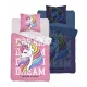 Ágynemű ragyog a sötétben 160x200 Unicorn