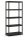  KIS R54620 polc 90 x 182 x 45 cm fekete