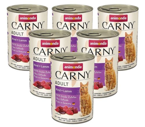 Konzerv macskáknak - Animmonda csarny marhahús és bárány 6x400g