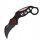 Kés, machete - Kés Karambit penge összecsukható TAC Force TF-578bk
