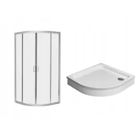 Radaway Premium Plus A zuhanykabin tolóajtókkal 80 x 80 cm