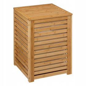    55 Simple Smart szabadon álló szennyeskosár, 65 literes, barna és bézs árnyalatok